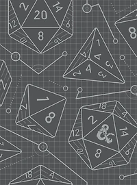 Dungeons & Dragons Peel & Stick Wallpaper Charcoal