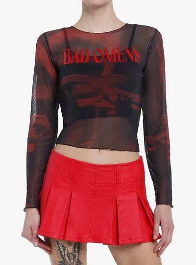 Bad Omens The Death Of Peace Mind Mesh Girls Long-Sleeve Top