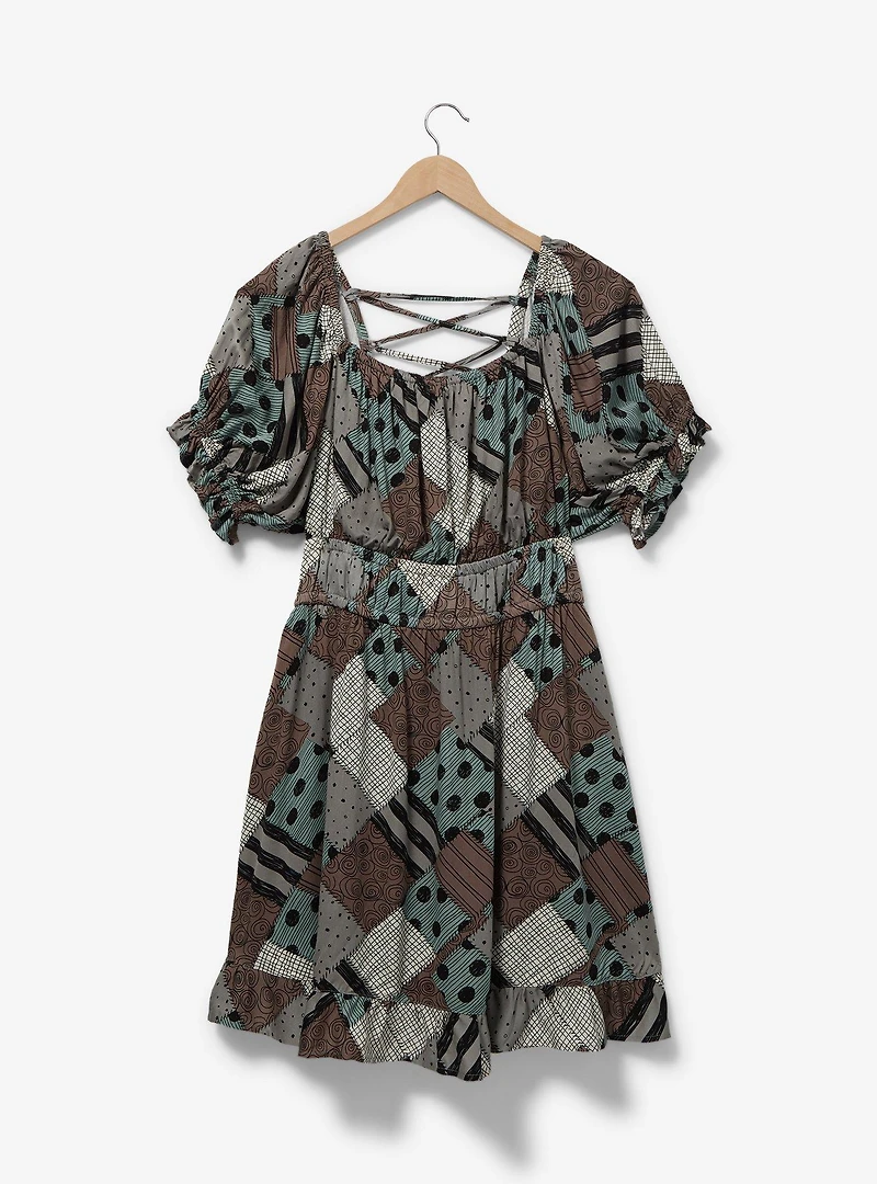 Disney The Nightmare Before Christmas Sally Patterned Plus Smock Dress - BoxLunch Exclusive