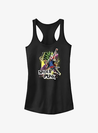 Marvel Spider-Man: Across The Spiderverse Spider-Punk Poster Girls Tank