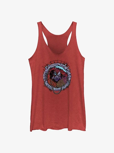 Marvel Spider-Man: Across The Spiderverse Cyborg Spider-Woman Badge Girls Tank