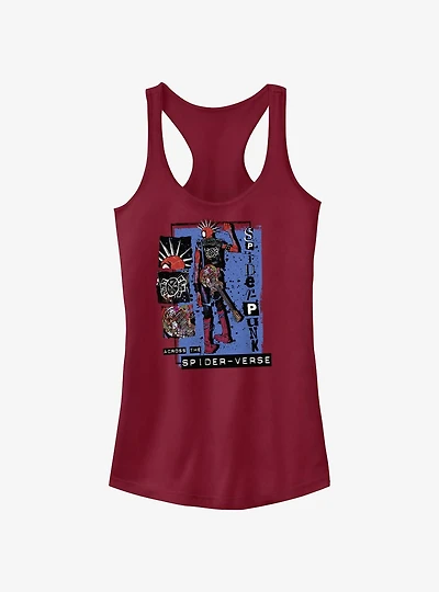 Marvel Spider-Man: Across The Spiderverse Punk Power Spider-Punk Girls Tank