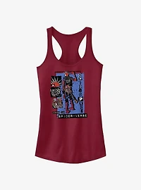 Marvel Spider-Man: Across The Spiderverse Punk Power Spider-Punk Girls Tank
