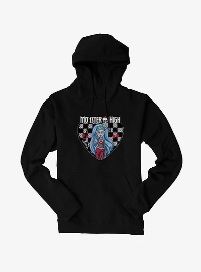 Monster High Ghoulia Yelps Checkerboard Heart Hoodie