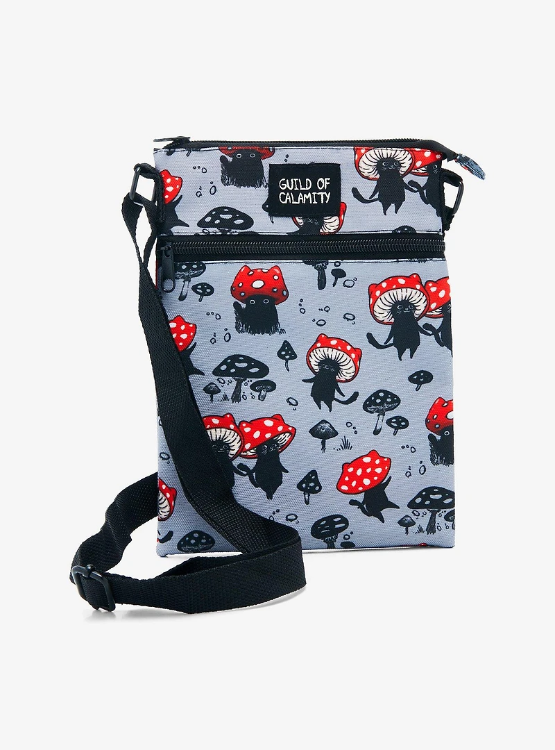 Guild Of Calamity Cat Mushroom Passport Crossbody Bag