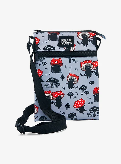 Guild Of Calamity Cat Mushroom Passport Crossbody Bag