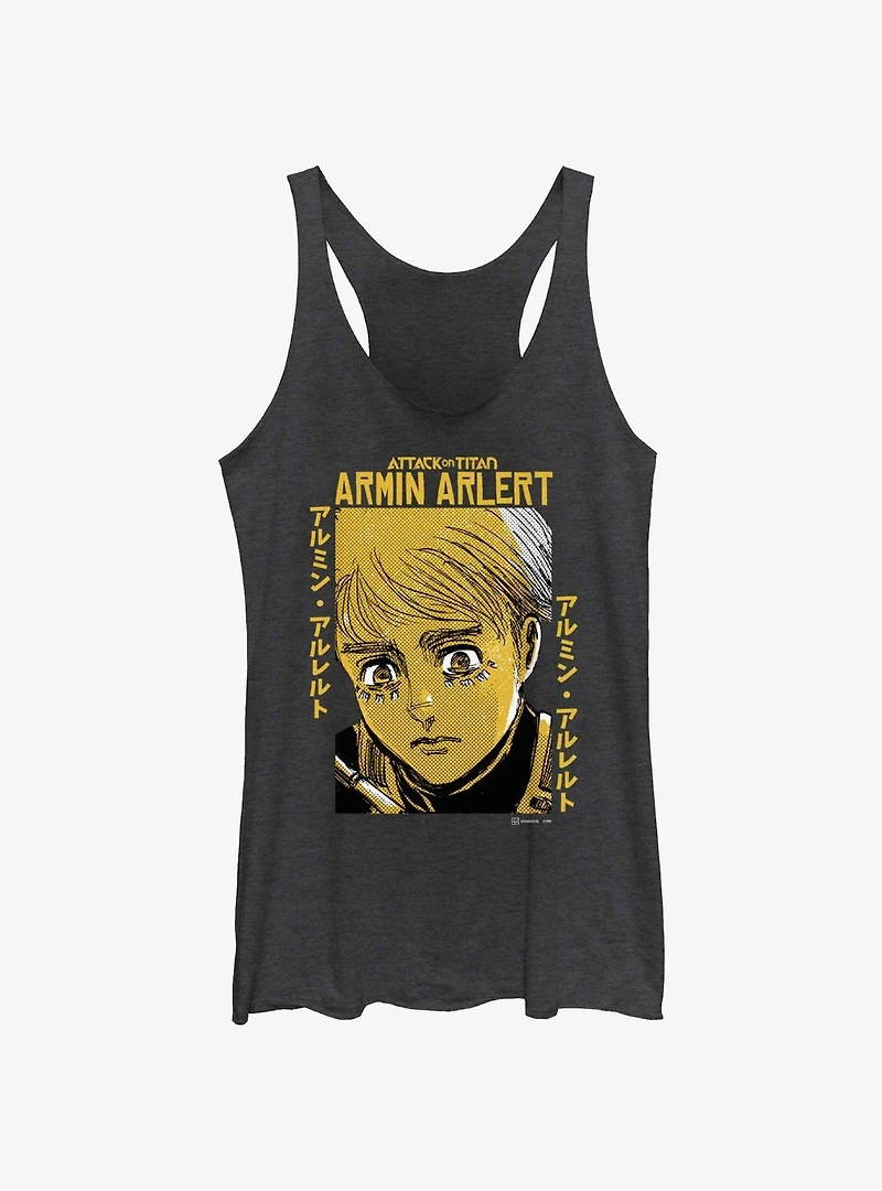 Attack on Titan Armin Arlert Portrait Girls Tank Hot Topic Web Exclusive