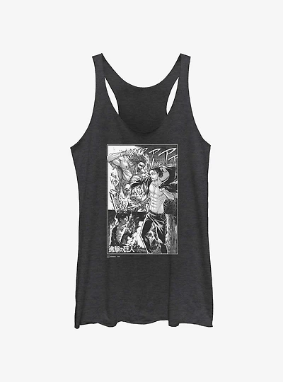 Attack on Titan Eren Yeager Manga Collage Girls Tank