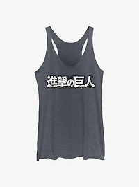Attack on Titan Japanese Logo Girls Tank