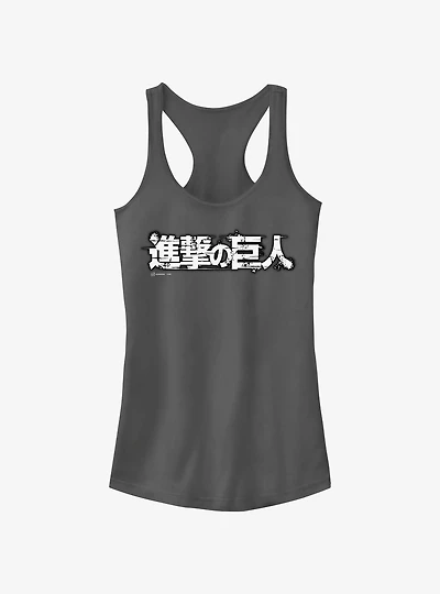 Attack on Titan Japanese Logo Girls Tank