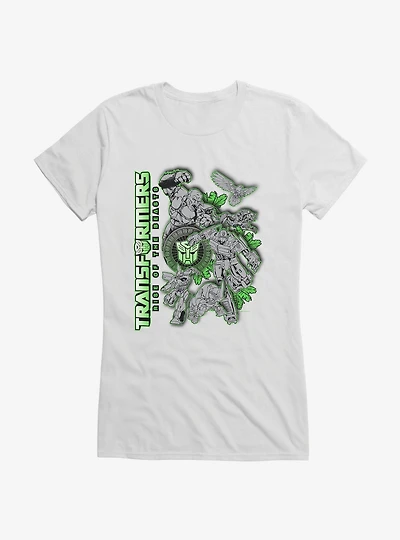 Transformers: Rise Of The Beasts Group Action Pose Girls T-Shirt