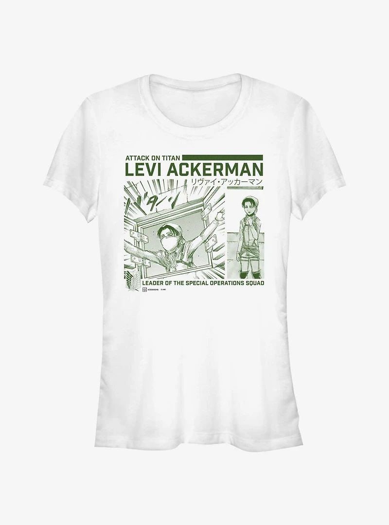Attack on Titan Cleaning Levi Girls T-Shirt Hot Topic Web Exclusive