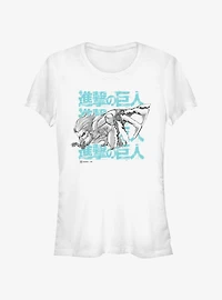 Attack on Titan Jaw Girls T-Shirt