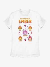 Disney Pixar Elemental Expressions Of Ember Womens T-Shirt