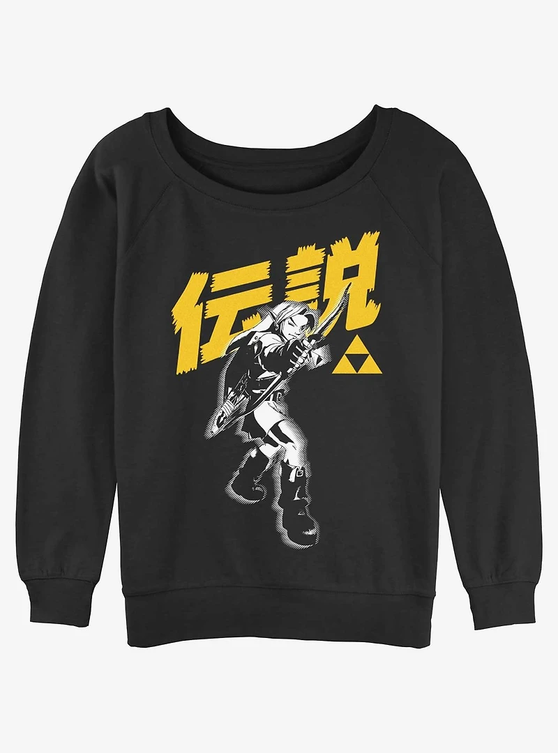 The Legend of Zelda Bow Girls Slouchy Sweatshirt