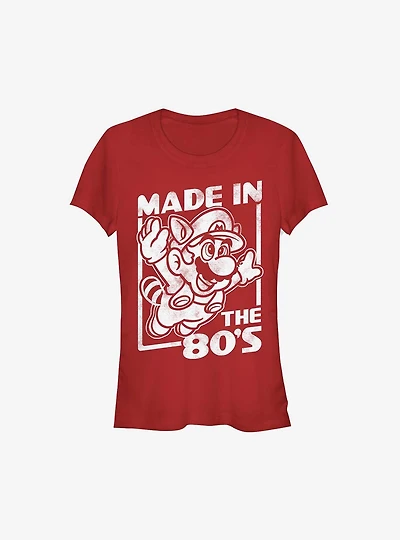 Nintendo Mario Made The 80's Girls T-Shirt