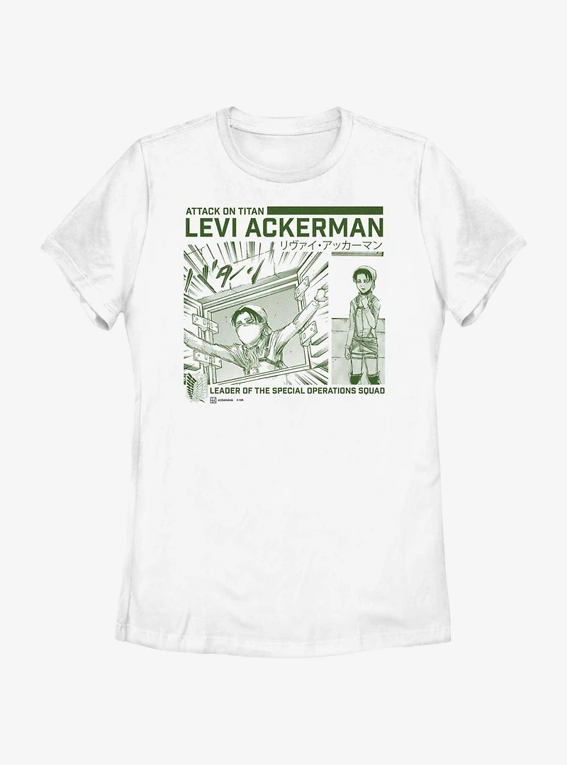 Attack on Titan Cleaning Levi Womens T-Shirt BoxLunch Web Exclusive