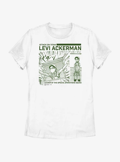 Attack on Titan Cleaning Levi Womens T-Shirt BoxLunch Web Exclusive