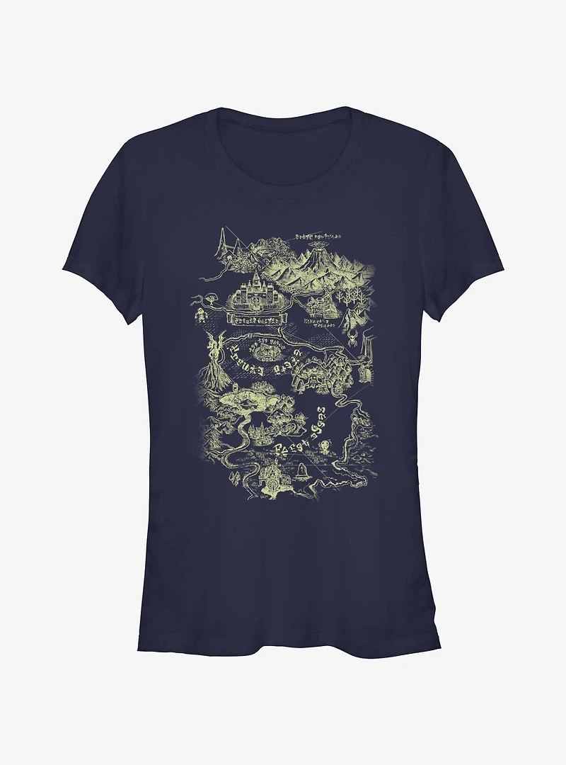 Nintendo The Legend of Zelda Map Girls T-Shirt