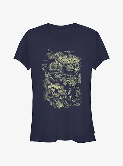 Nintendo The Legend of Zelda Map Girls T-Shirt