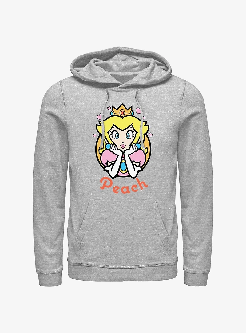 Nintendo Mario Peach Hearts Hoodie