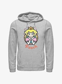 Nintendo Mario Peach Hearts Hoodie