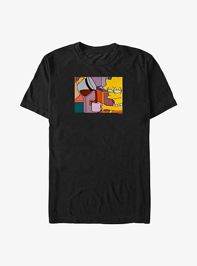 The Simpsons Lisa Coffee Big & Tall T-Shirt
