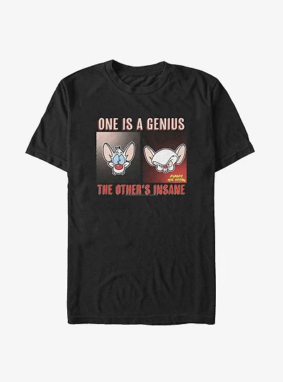 Pinky And the Brain Genius Insane Big & Tall T-Shirt