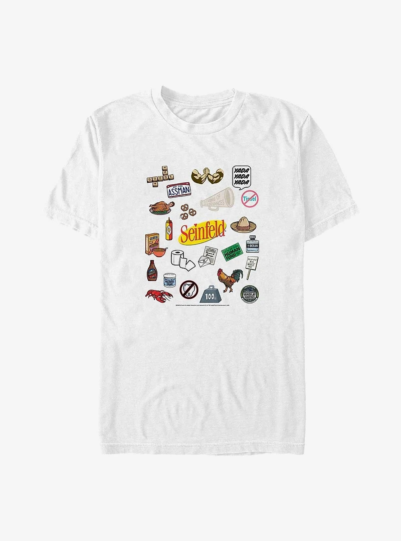Seinfeld Item Jumble Big & Tall T-Shirt