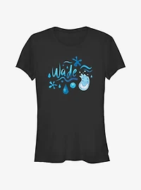 Disney Pixar Elemental Wade Element Badge Girls T-Shirt