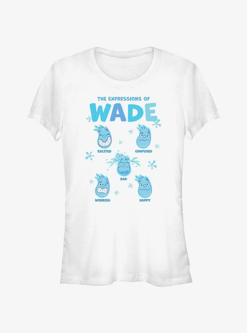 Disney Pixar Elemental Expressions Of Wade Girls T-Shirt
