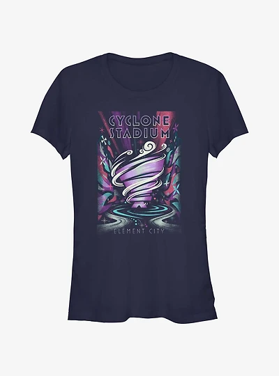 Disney Pixar Elemental Cyclone Stadium Element City Girls T-Shirt