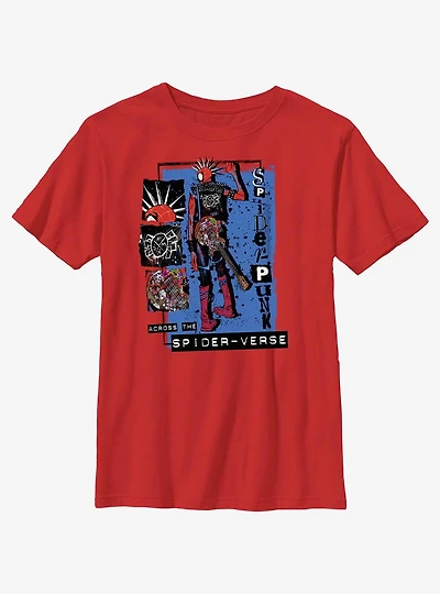Marvel Spider-Man: Across The Spiderverse Punk Power Spider-Punk Youth T-Shirt