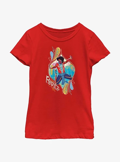Marvel Spider-Man: Across The Spiderverse Pavitr Jump Youth Girls T-Shirt