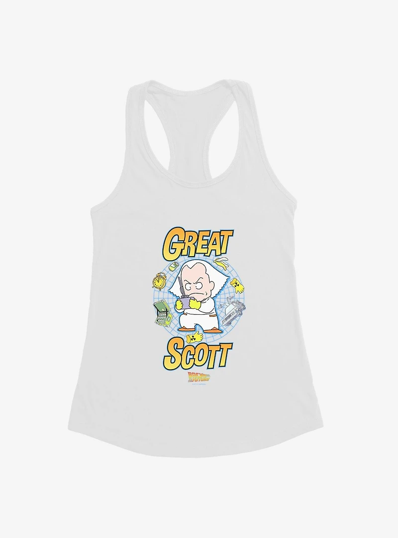 Back To The Future Anime Great Scott Girls Tank