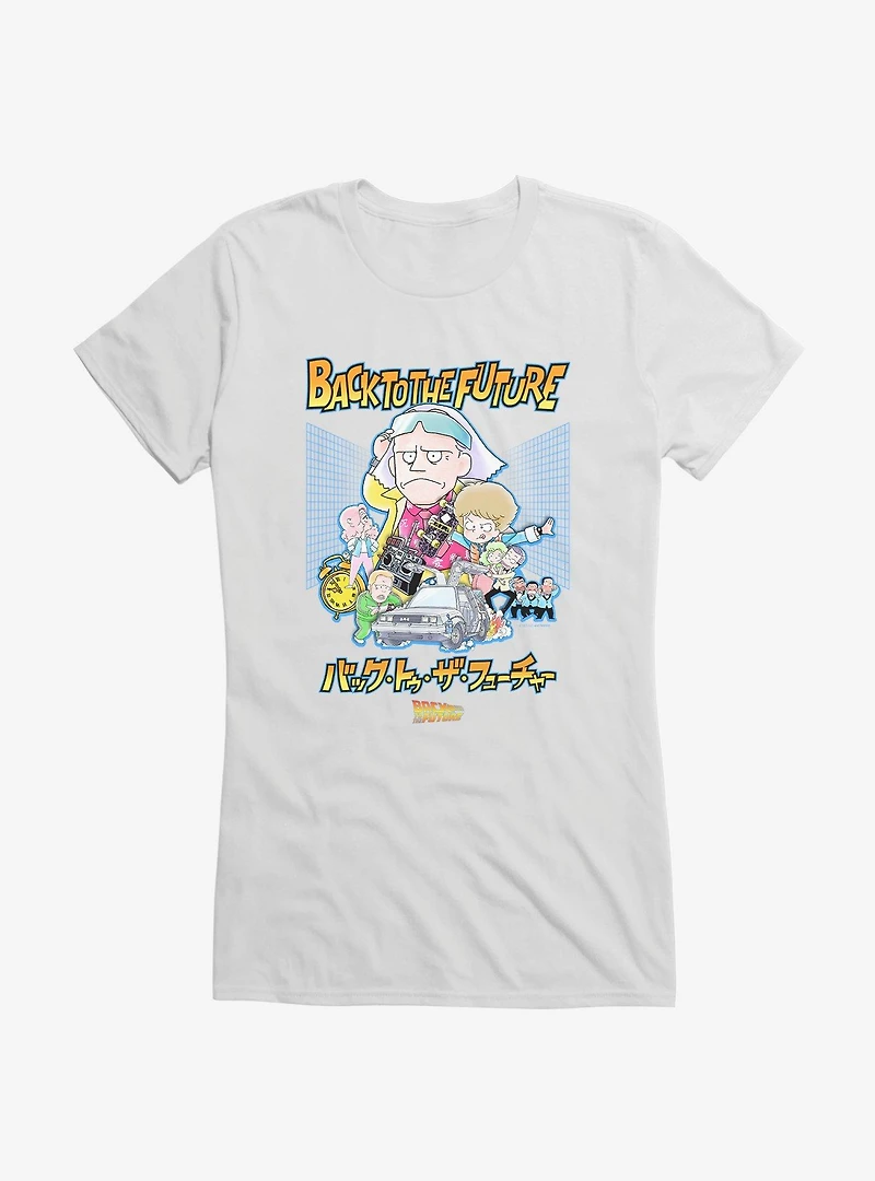 Back To The Future Anime Collage Girls T-Shirt
