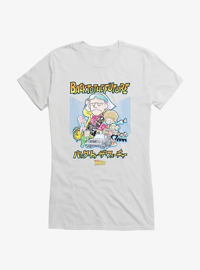 Back To The Future Anime Collage Girls T-Shirt