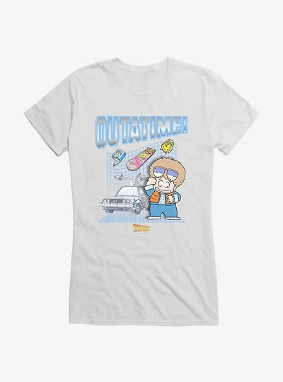 Back To The Future Anime Outatime! Girls T-Shirt