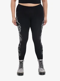 Winged Skull Leggings Plus