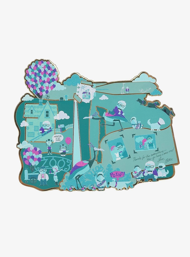 Disney Pixar Up Scenic Collage Enamel Pin - BoxLunch Exclusive