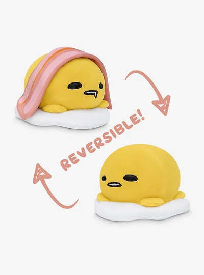 Tee Turtle Sanrio Gudetama Fried Egg and Bacon Reversible 5 Inch Plush