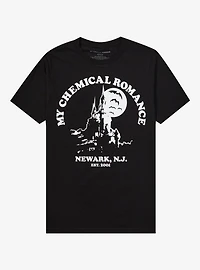 My Chemical Romance Haunted Castle Glow-In-The-Dark Boyfriend Fit Girls T-Shirt