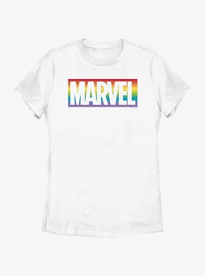 Marvel Avengers Rainbow Logo Pride T-Shirt