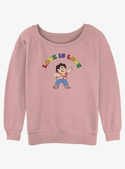 Steven Universe Love Is Pride Slouchy Sweatshirt