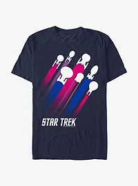 Star Trek Bisexual Flag Streaks Pride T-Shirt