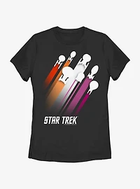 Star Trek Lesbian Flag Streaks Pride T-Shirt