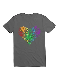 Marijuana LGBT Heart T-Shirt