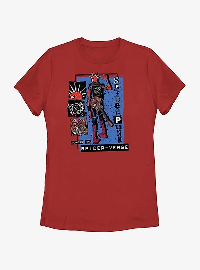 Marvel Spider-Man: Across The Spiderverse Punk Power Spider-Punk Womens T-Shirt