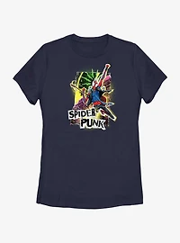 Marvel Spider-Man: Across The Spiderverse Spider-Punk Poster Womens T-Shirt