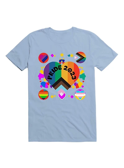 Colorful Pride 2023 Design: Celebrating Diversity with LGBT Flags T-Shirt